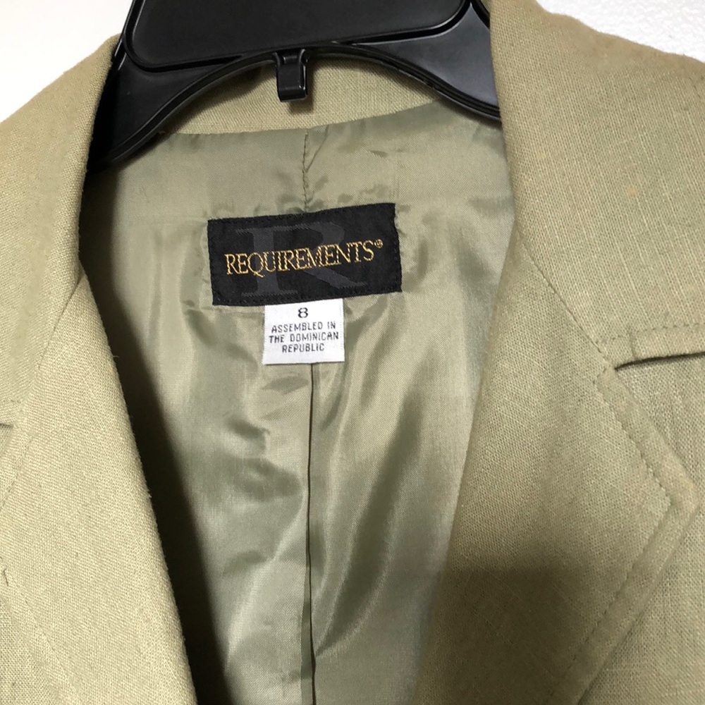 VTG Requirements Linen Blend Blazer size 8 - Picture 6 of 9
